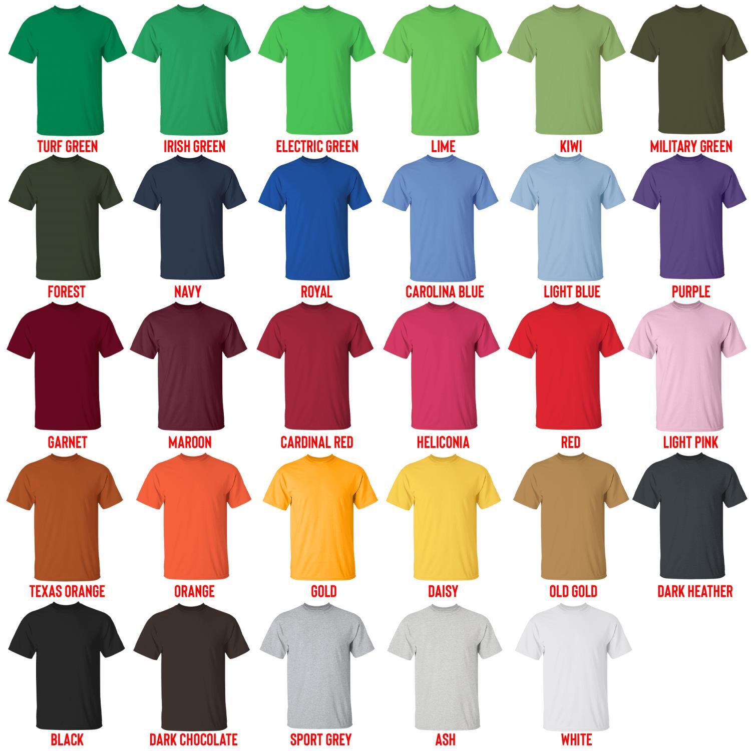 t shirt color chart - Chihuahua Shop