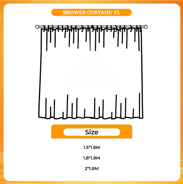 3D shower curtain - Chihuahua Shop
