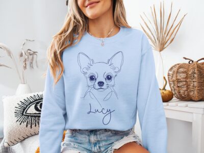 Chihuahua Hi Dad Mom Custom Sweatshirt