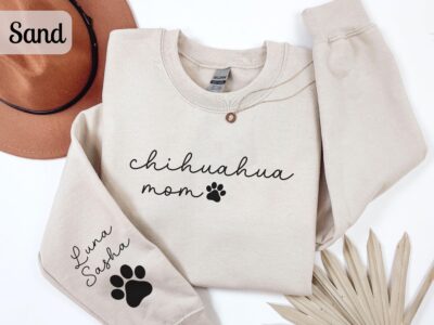 Chihuahua Mom Paws Custom Sweatshirt