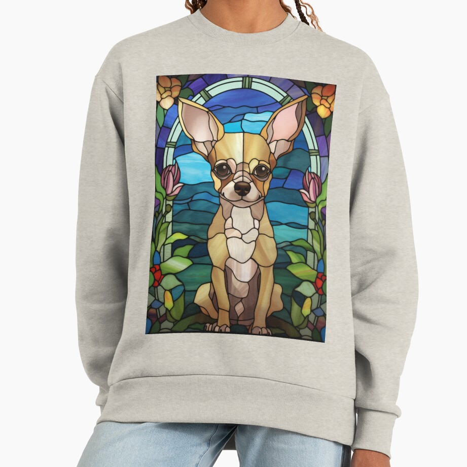 ssrcooversized_sweatshirtwomens_01oatmeal_heatherfrontsquare_productx1000 - Chihuahua Shop