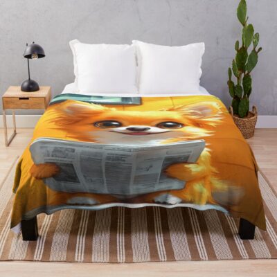 Chihuahua Modern Artwork Throw Blanket