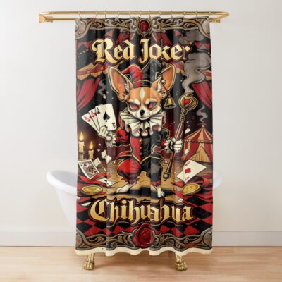 Chihuahua Aesthetic Illustration Shower Curtain