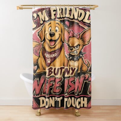 Chihuahua Iconic Illustration Shower Curtain