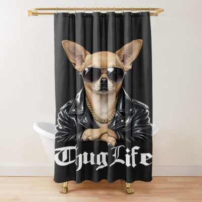 Chihuahua Graphic Design Shower Curtain
