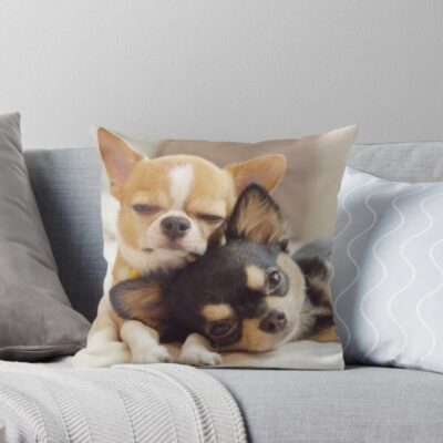 Chihuahua Aesthetic Design Throw Pillow